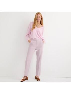 J.CREW Women’s Kate Straight-Leg Pant in Four-Season Stretch In Lilac-Size 0